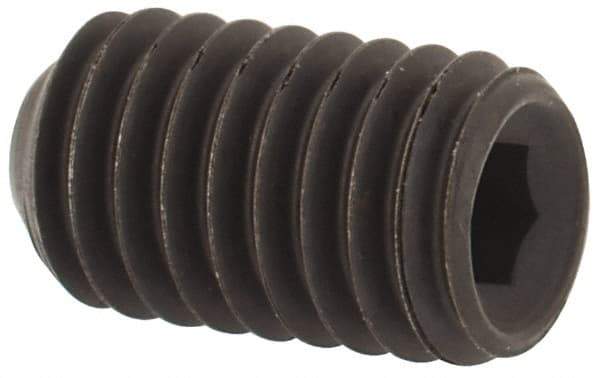 Value Collection - #12-28 UNF, 3/8" OAL, Cup Point Set Screw - Grade ASTM F912 Alloy Steel, 7/64" Key - USA Tool & Supply