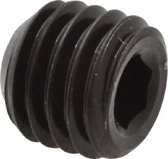 Value Collection - 9/16-12 UNC, 1/2" OAL, Cup Point Set Screw - Grade ASTM F912 Alloy Steel, 1/4" Key - USA Tool & Supply