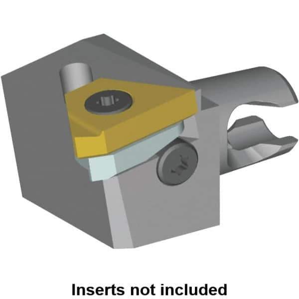 Kennametal - Insert Style LT 16ER, 20mm Head Length, Right Hand Cut, External Modular Threading Cutting Unit Head - System Size KM12, 8mm Center to Cutting Edge, Series LT Threading - USA Tool & Supply