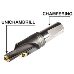 Iscar - Series ChamRing, 14.5mm ID, 38mm Overall Diam, 127.3mm OAL Drilling Chamfer Ring - XCGT-DT Insert - USA Tool & Supply