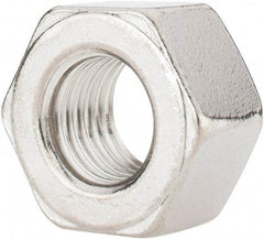 Value Collection - 3/4-10 UNC Stainless Steel Right Hand Heavy Hex Nut - 1-1/4" Across Flats, 47/64" High, Uncoated - USA Tool & Supply