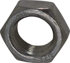 Value Collection - 3/4-16 UNF Stainless Steel Right Hand Hex Jam Nut - 1-1/8" Across Flats, 27/64" High, Uncoated - USA Tool & Supply