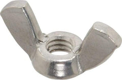 Value Collection - 1/4-20 UNC, Stainless Steel Standard Wing Nut - Grade 316, 1.1" Wing Span, 0.57" Wing Span - USA Tool & Supply