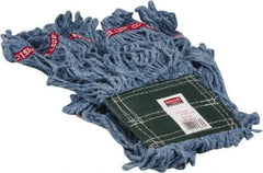 Rubbermaid - 5" Green Head Band, Medium Blended Fiber Loop End Mop Head - 4 Ply, Use for General Purpose - USA Tool & Supply