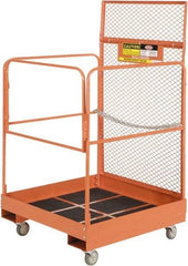 Ballymore - 64" Fork Deck Maintenance Platform - Rolling Work Platform, 1,000 Lb Capacity, 36" Base Width x 36" Base Depth, Abrasive Mat Tread - USA Tool & Supply
