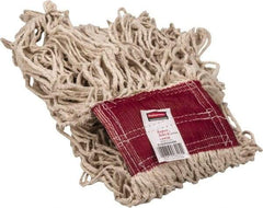 Rubbermaid - 5" Red Head Band, Large Cotton Loop End Mop Head - 4 Ply, Use for General Purpose - USA Tool & Supply