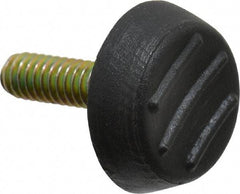 Vlier - 1/4-20 Bolt Thread, Stud Mount Leveling Pad & Mount - 75 Max Lb Capacity, 0.95" Base Diam, 0.98" Thread Length - USA Tool & Supply