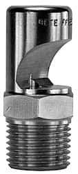 Bete Fog Nozzle - 1/8" Pipe, 145° Spray Angle, Grade 303 Stainless Steel, Extra Wide Fan Nozzle - Male Connection, 1.58 Gal per min at 100 psi, 0.073" Orifice Diam - USA Tool & Supply