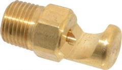 Bete Fog Nozzle - 1/8" Pipe, 145° Spray Angle, Brass, Extra Wide Fan Nozzle - Male Connection, 4.74 Gal per min at 100 psi, 0.129" Orifice Diam - USA Tool & Supply