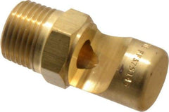 Bete Fog Nozzle - 1/2" Pipe, 145° Spray Angle, Brass, Extra Wide Fan Nozzle - Male Connection, 37.9 Gal per min at 100 psi, 3/8" Orifice Diam - USA Tool & Supply