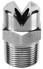 Bete Fog Nozzle - 1/8" Pipe, 90° Spray Angle, Brass, Standard Fan Nozzle - Male Connection, 4.74 Gal per min at 100 psi, 0.141" Orifice Diam - USA Tool & Supply