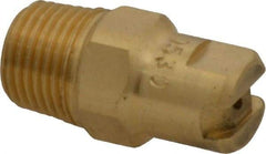 Bete Fog Nozzle - 1/8" Pipe, 30° Spray Angle, Brass, Standard Fan Nozzle - Male Connection, 0.79 Gal per min at 100 psi, 0.057" Orifice Diam - USA Tool & Supply