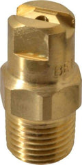 Bete Fog Nozzle - 1/8" Pipe, 30° Spray Angle, Brass, Standard Fan Nozzle - Male Connection, 1.26 Gal per min at 100 psi, 0.072" Orifice Diam - USA Tool & Supply