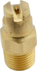 Bete Fog Nozzle - 1/8" Pipe, 65° Spray Angle, Brass, Standard Fan Nozzle - Male Connection, 1.26 Gal per min at 100 psi, 0.072" Orifice Diam - USA Tool & Supply