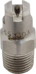 Bete Fog Nozzle - 1/8" Pipe, 65° Spray Angle, Grade 303 Stainless Steel, Standard Fan Nozzle - Male Connection, 1.26 Gal per min at 100 psi, 0.072" Orifice Diam - USA Tool & Supply