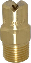 Bete Fog Nozzle - 1/8" Pipe, 65° Spray Angle, Brass, Standard Fan Nozzle - Male Connection, 3.16 Gal per min at 100 psi, 0.109" Orifice Diam - USA Tool & Supply