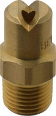 Bete Fog Nozzle - 1/8" Pipe, 65° Spray Angle, Brass, Standard Fan Nozzle - Male Connection, 4.74 Gal per min at 100 psi, 0.141" Orifice Diam - USA Tool & Supply