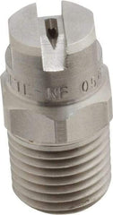 Bete Fog Nozzle - 1/4" Pipe, 65° Spray Angle, Grade 303 Stainless Steel, Standard Fan Nozzle - Male Connection, 0.79 Gal per min at 100 psi, 0.057" Orifice Diam - USA Tool & Supply