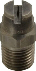 Bete Fog Nozzle - 1/4" Pipe, 120° Spray Angle, Grade 303 Stainless Steel, Standard Fan Nozzle - Male Connection, 0.79 Gal per min at 100 psi, 0.057" Orifice Diam - USA Tool & Supply