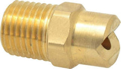 Bete Fog Nozzle - 1/4" Pipe, 30° Spray Angle, Brass, Standard Fan Nozzle - Male Connection, 7.91 Gal per min at 100 psi, 0.172" Orifice Diam - USA Tool & Supply