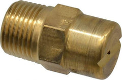 Bete Fog Nozzle - 3/8" Pipe, 30° Spray Angle, Brass, Standard Fan Nozzle - Male Connection, 1.58 Gal per min at 100 psi, 0.08" Orifice Diam - USA Tool & Supply