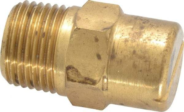 Bete Fog Nozzle - 3/8" Pipe, 90° Spray Angle, Brass, Standard Fan Nozzle - Male Connection, 1.58 Gal per min at 100 psi, 0.08" Orifice Diam - USA Tool & Supply