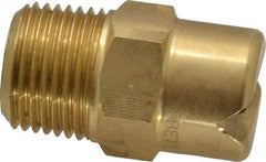 Bete Fog Nozzle - 3/8" Pipe, 65° Spray Angle, Brass, Standard Fan Nozzle - Male Connection, 11.1 Gal per min at 100 psi, 0.203" Orifice Diam - USA Tool & Supply