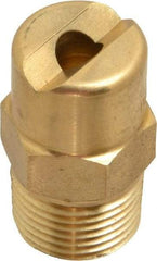 Bete Fog Nozzle - 3/8" Pipe, 30° Spray Angle, Brass, Standard Fan Nozzle - Male Connection, 15.8 Gal per min at 100 psi, 1/4" Orifice Diam - USA Tool & Supply