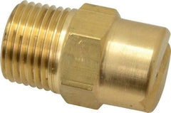 Bete Fog Nozzle - 1/2" Pipe, 30° Spray Angle, Brass, Standard Fan Nozzle - Male Connection, 9.49 Gal per min at 100 psi, 0.186" Orifice Diam - USA Tool & Supply