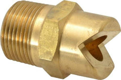 Bete Fog Nozzle - 3/4" Pipe, 30° Spray Angle, Brass, Standard Fan Nozzle - Male Connection, 63.2 Gal per min at 100 psi, 1/2" Orifice Diam - USA Tool & Supply