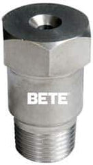 Bete Fog Nozzle - 1/2" Pipe, 120° Spray Angle, Grade 316 Stainless Steel, Full Cone Nozzle - Male Connection, N/R Gal per min at 100 psi, 3/16" Orifice Diam - USA Tool & Supply