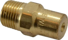 Bete Fog Nozzle - 1/8" Pipe, 60° Spray Angle, Brass, Full Cone Nozzle - Male Connection, 0.38 Gal per min at 100 psi, 0.043" Orifice Diam - USA Tool & Supply