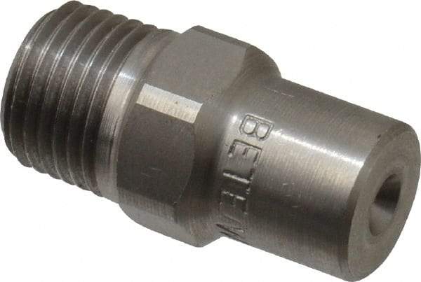 Bete Fog Nozzle - 1/8" Pipe, 60° Spray Angle, Grade 303 Stainless Steel, Full Cone Nozzle - Male Connection, 0.38 Gal per min at 100 psi, 0.043" Orifice Diam - USA Tool & Supply