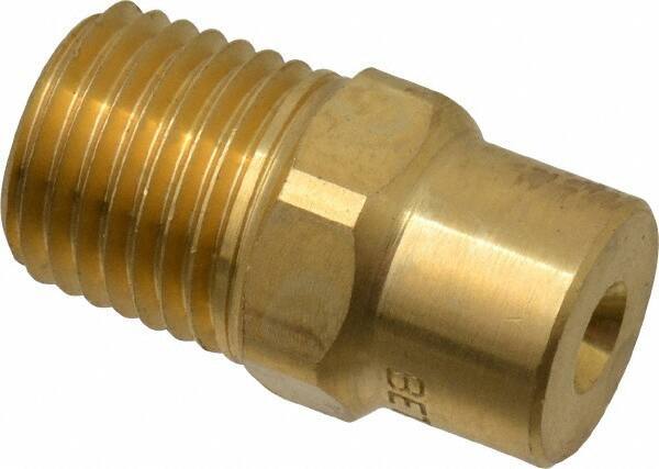 Bete Fog Nozzle - 1/4" Pipe, 60° Spray Angle, Brass, Full Cone Nozzle - Male Connection, 2.31 Gal per min at 100 psi, 0.109" Orifice Diam - USA Tool & Supply