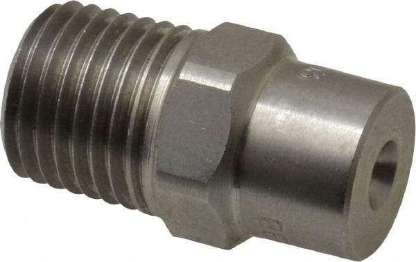 Bete Fog Nozzle - 1/4" Pipe, 60° Spray Angle, Grade 303 Stainless Steel, Full Cone Nozzle - Male Connection, 2.31 Gal per min at 100 psi, 0.109" Orifice Diam - USA Tool & Supply