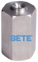 Bete Fog Nozzle - 1/4" Pipe, 60° Spray Angle, Brass, Full Cone Nozzle - Female Connection, 2.31 Gal per min at 100 psi, 0.109" Orifice Diam - USA Tool & Supply