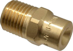 Bete Fog Nozzle - 1/4" Pipe, 90° Spray Angle, Brass, Full Cone Nozzle - Male Connection, 2.31 Gal per min at 100 psi, 0.109" Orifice Diam - USA Tool & Supply