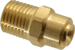 Bete Fog Nozzle - 1/4" Pipe, 120° Spray Angle, Brass, Full Cone Nozzle - Male Connection, 2.31 Gal per min at 100 psi, 0.109" Orifice Diam - USA Tool & Supply