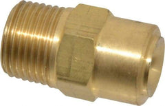 Bete Fog Nozzle - 3/8" Pipe, 120° Spray Angle, Brass, Full Cone Nozzle - Male Connection, 6.15 Gal per min at 100 psi, 3/16" Orifice Diam - USA Tool & Supply