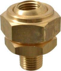 Bete Fog Nozzle - 1/4" Pipe, 40 to 70° Spray Angle, Brass, Adjustable Swivel Joint Nozzle - For Use With Bete - Nozzles Where Alignment of The Spray Direction is Required - USA Tool & Supply