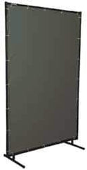 Steiner - 8 Ft. Wide x 6 Ft. High x 3/4 Inch Thick, Cotton Duck Portable Welding Screen Kit - Olive - USA Tool & Supply