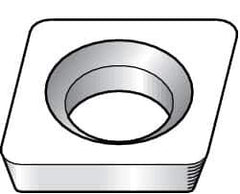 Kennametal - CDHB1.20.61 Grade KB5625 PCBN Turning Insert - TiAlN Finish, 80° Diamond, 5/32" Inscr Circle, 0.04 Thick, 1/64" Corner Radius - USA Tool & Supply