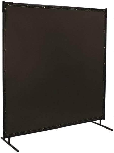 Steiner - 6 Ft. Wide x 6 Ft. High x 3/4 Inch Thick, 14 mil Thick Transparent Vinyl Portable Welding Screen Kit - Gray - USA Tool & Supply