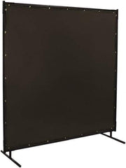 Steiner - 6 Ft. Wide x 6 Ft. High x 3/4 Inch Thick, 14 mil Thick Transparent Vinyl Portable Welding Screen Kit - Gray - USA Tool & Supply