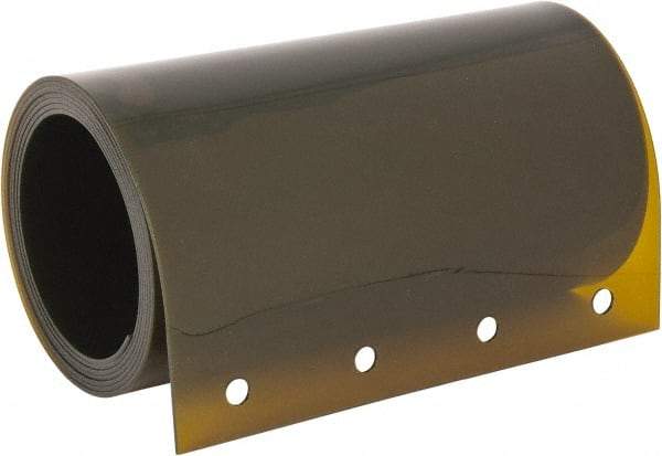 Steiner - 4 Ft. Wide x 7 Ft. High x 0.08 Inch Thick, Vinyl Welding Welding Curtain Kit - Amber with Universal Mounting Hardware - USA Tool & Supply