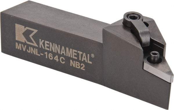 Kennametal - MVJN, Left Hand Cut, 3° Lead Angle, 1" Shank Height x 1" Shank Width, Negative Rake Indexable Turning Toolholder - 5" OAL, VN..43. Insert Compatibility, Series Kenloc - USA Tool & Supply