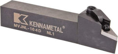 Kennametal - MVJN, Left Hand Cut, 3° Lead Angle, 1" Shank Height x 1" Shank Width, Negative Rake Indexable Turning Toolholder - 6" OAL, VN..43. Insert Compatibility, Series Kenloc - USA Tool & Supply
