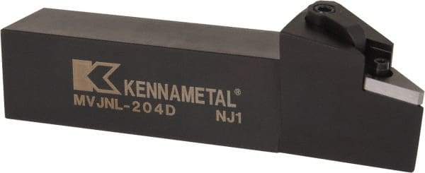 Kennametal - MVJN, Left Hand Cut, 3° Lead Angle, 1-1/4" Shank Height x 1-1/4" Shank Width, Negative Rake Indexable Turning Toolholder - 6" OAL, VN..43. Insert Compatibility, Series Kenloc - USA Tool & Supply