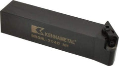 Kennametal - MRGN, Left Hand Cut, 15° Lead Angle, 1-1/4" Shank Height x 1-1/4" Shank Width, Negative Rake Indexable Turning Toolholder - 6" OAL, RN..43 Insert Compatibility, Series Kenloc - USA Tool & Supply