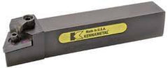 Kennametal - MTJN, Right Hand Cut, 3° Lead Angle, 1-1/4" Shank Height x 1-1/4" Shank Width, Negative Rake Indexable Turning Toolholder - 6" OAL, TN..43. Insert Compatibility, Series Kenloc - USA Tool & Supply